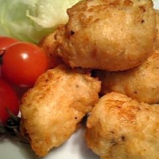 絞って簡単！鶏ミンチのサクふわ揚げ♪